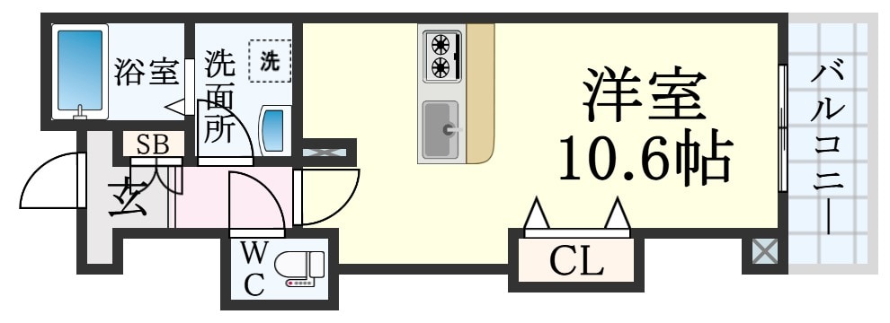 月見山駅 徒歩4分 1階の物件間取画像