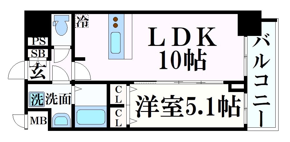 兵庫駅 徒歩8分 9階の物件間取画像