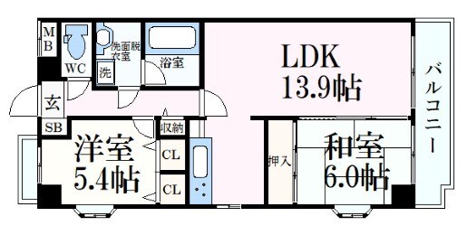 ベルシャトーの物件間取画像