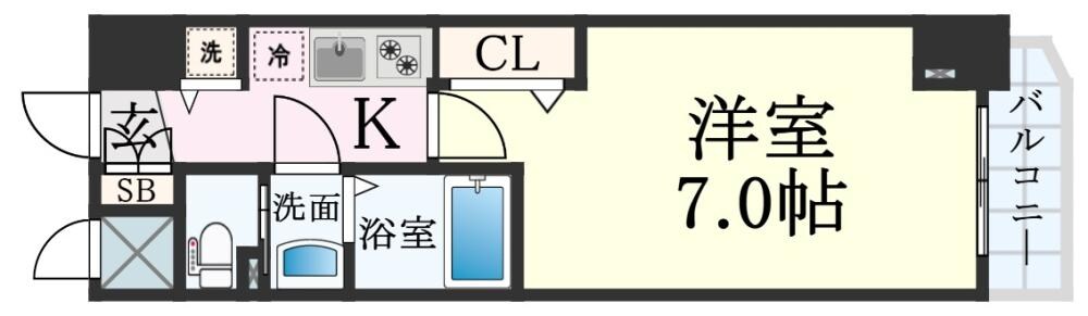 アスヴェル神戸ハーバーサイドの物件間取画像