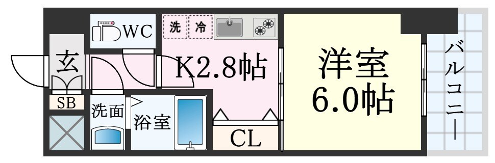 新神戸駅 徒歩10分 5階の物件間取画像