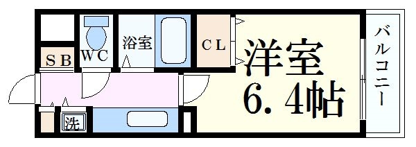 三ノ宮駅 徒歩4分 2階の物件間取画像