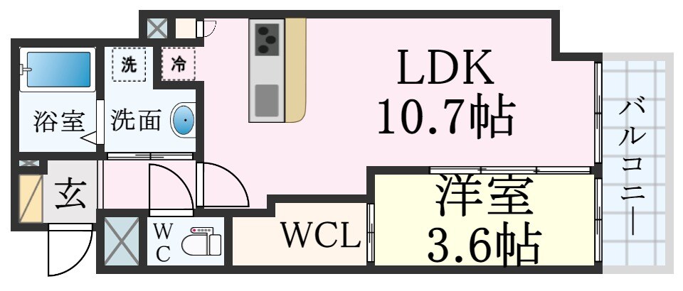 兵庫駅 徒歩13分 4階の物件間取画像