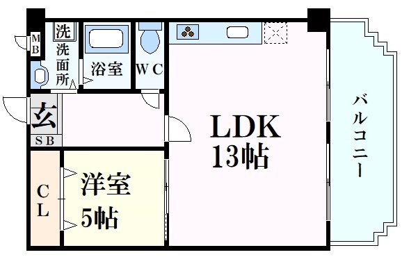 鳴尾・武庫川女子大前駅 徒歩4分 2階の物件間取画像