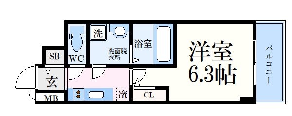 神戸駅 徒歩8分 4階の物件間取画像