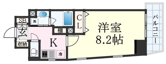 神戸駅 徒歩7分 5階の物件間取画像