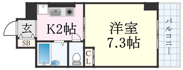 兵庫駅 徒歩5分 3階の物件間取画像