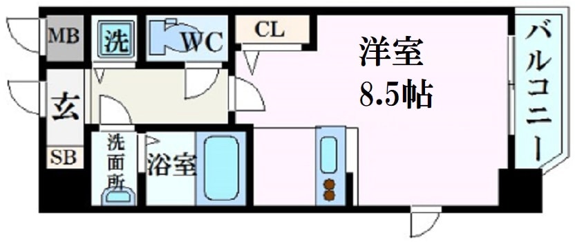 甲子園駅 徒歩5分 7階の物件間取画像