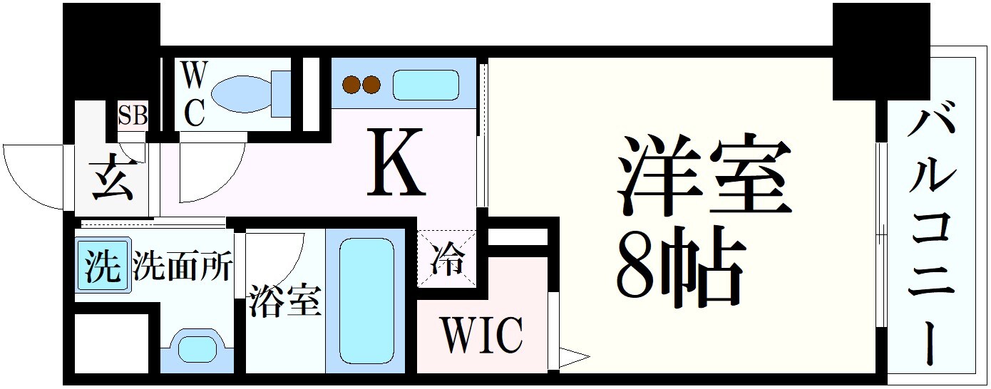 兵庫駅 徒歩5分 9階の物件間取画像