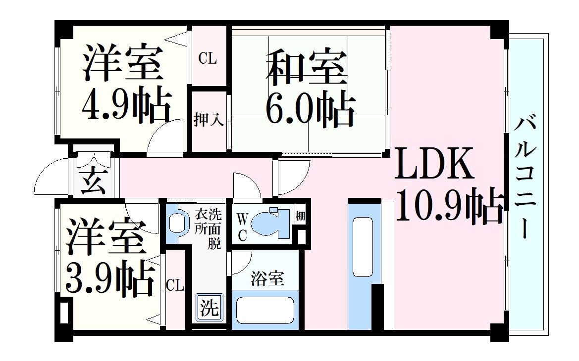 ベレッツァ芦屋Ⅰの物件間取画像