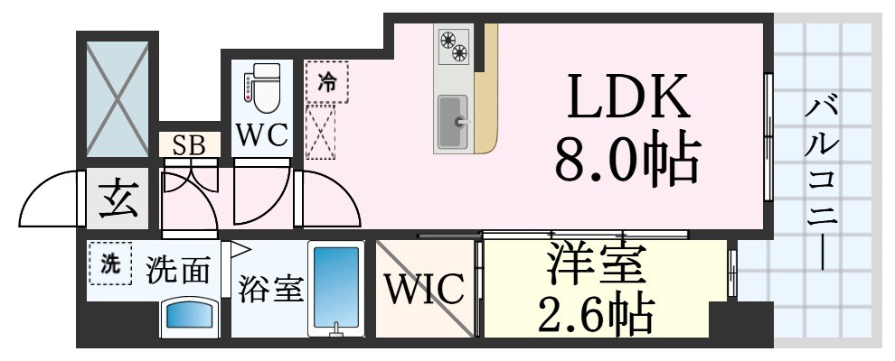 兵庫駅 徒歩7分 8階の物件間取画像