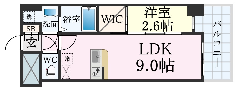 兵庫駅 徒歩7分 4階の物件間取画像