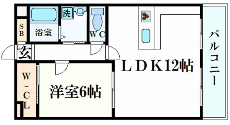 夙川駅 徒歩5分 2階の物件間取画像