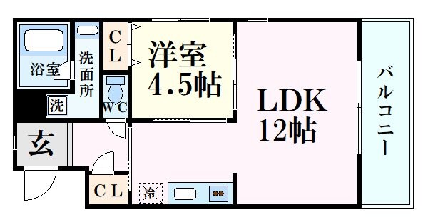 サイエン西宮の物件間取画像