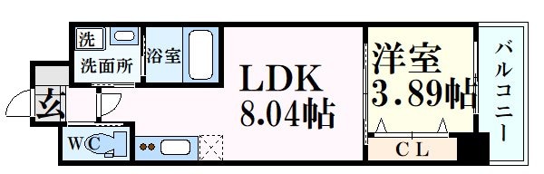 西宮駅 徒歩8分 4階の物件間取画像