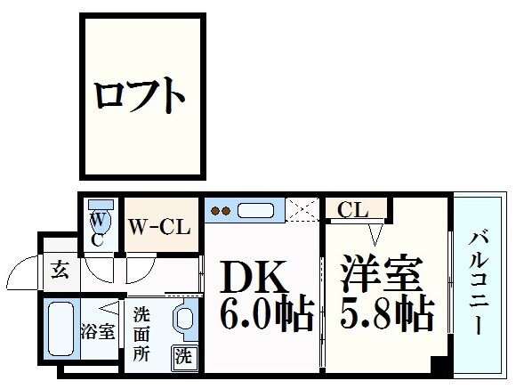 ブルーノ夙川の物件間取画像