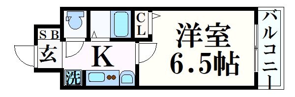 兵庫駅 徒歩4分 11階の物件間取画像