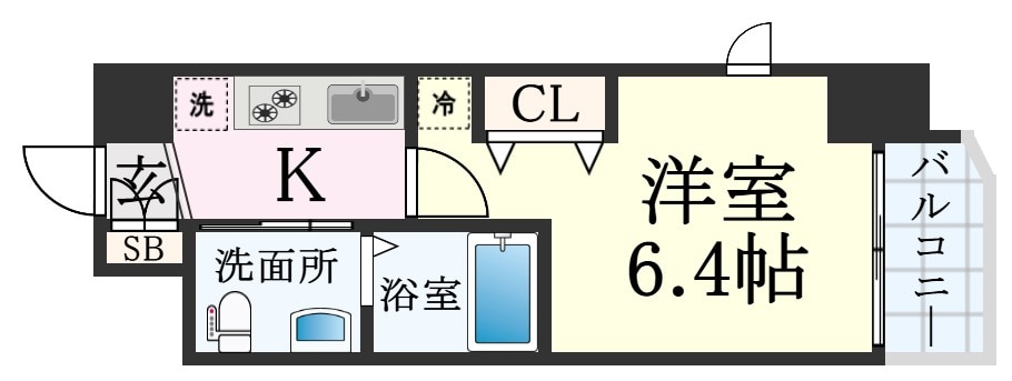 神戸駅 徒歩9分 12階の物件間取画像