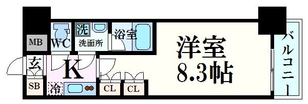 西宮駅 徒歩4分 3階の物件間取画像