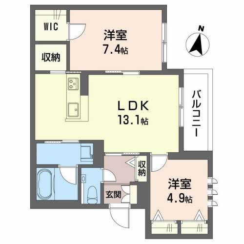 シャーメゾン龍樹の物件間取画像