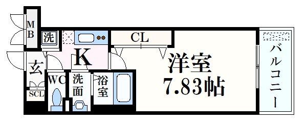 ラグゼ東灘の物件間取画像