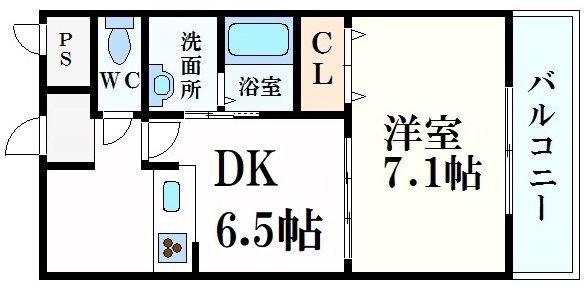 ブラウンコート西宮北口の物件間取画像