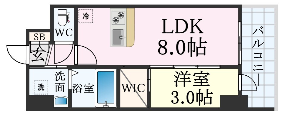 高速神戸駅 徒歩2分 5階の物件間取画像