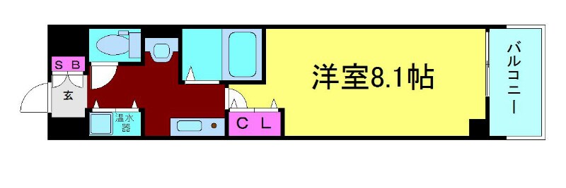 三ノ宮駅 徒歩10分 8階の物件間取画像