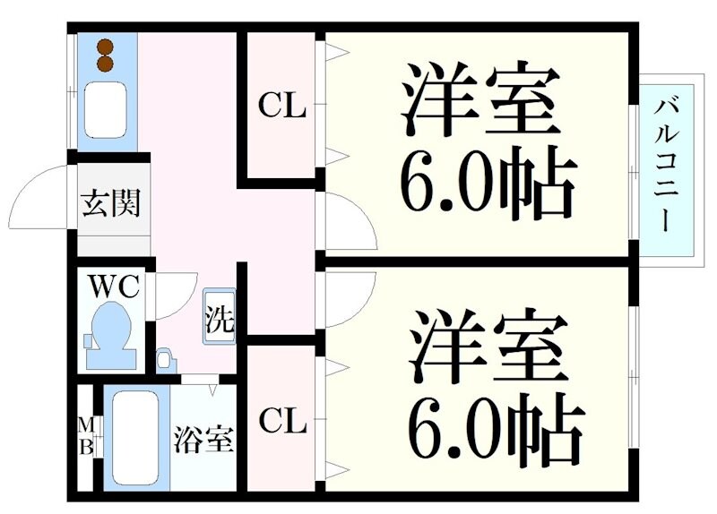 物件間取画像