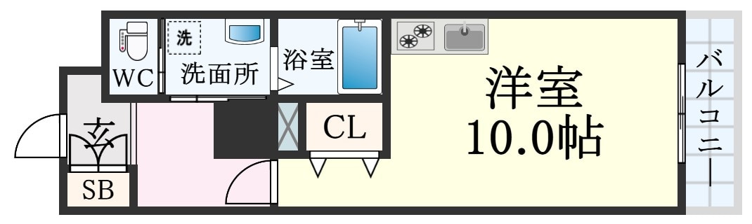 新長田駅 徒歩4分 6階の物件間取画像