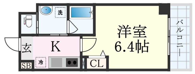 春日野道駅 徒歩5分 3階の物件間取画像