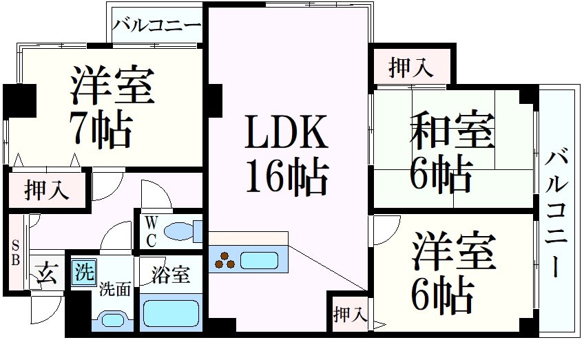 夙川駅 徒歩7分 2階の物件間取画像