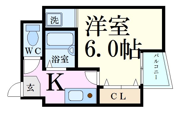 神戸駅 徒歩4分 6階の物件間取画像