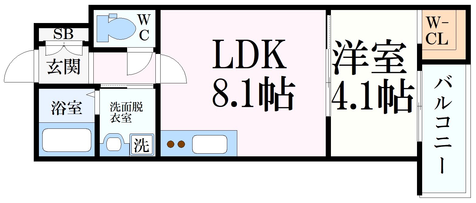 エスフラットさくら夙川の物件間取画像