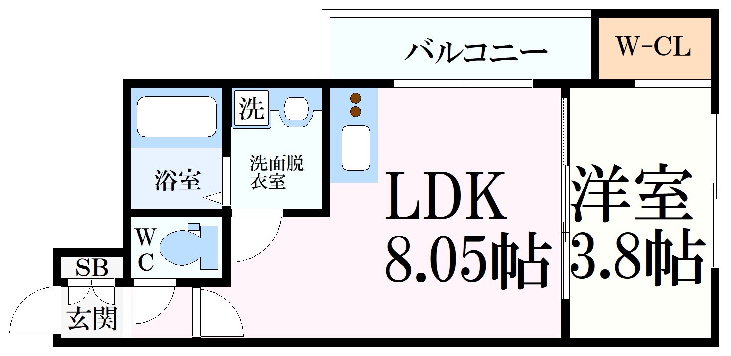 エスフラットさくら夙川の物件間取画像