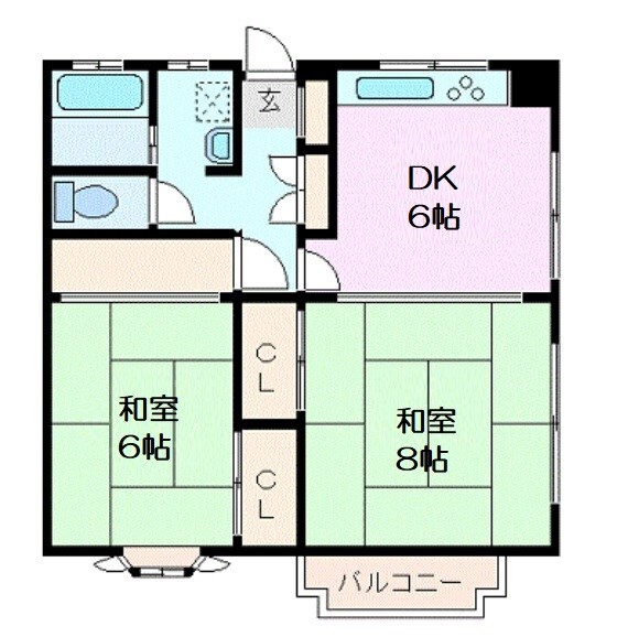 ラプソディーインブルーの物件間取画像