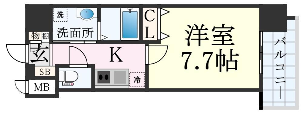 兵庫駅 徒歩8分 11階の物件間取画像