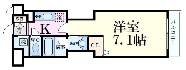 大倉山駅 徒歩4分 7階の物件間取画像