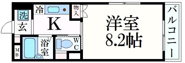 グランツ岡本の物件間取画像