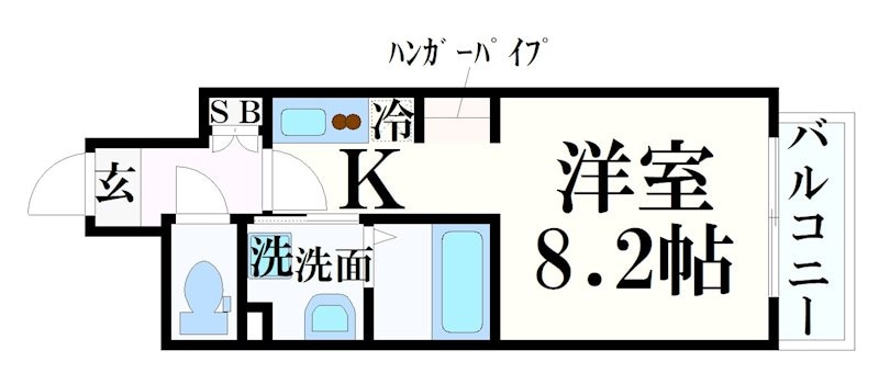 高速神戸駅 徒歩3分 2階の物件間取画像