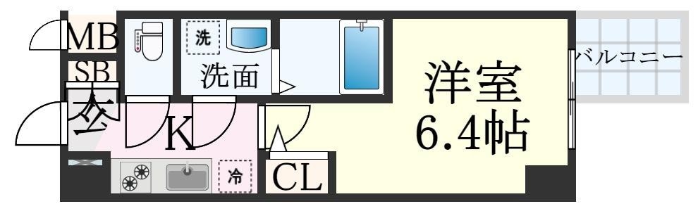 三ノ宮駅 徒歩6分 3階の物件間取画像