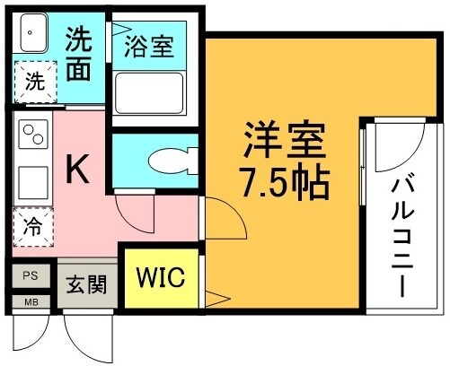 フジパレス西宮鳴尾Ⅴ番館の物件間取画像