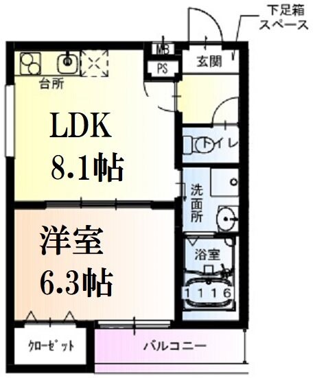 甲子園駅 徒歩10分 1階の物件間取画像