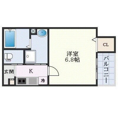 飾磨駅 徒歩3分 2階の物件間取画像