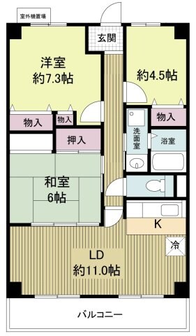 友伸ハウスの物件間取画像