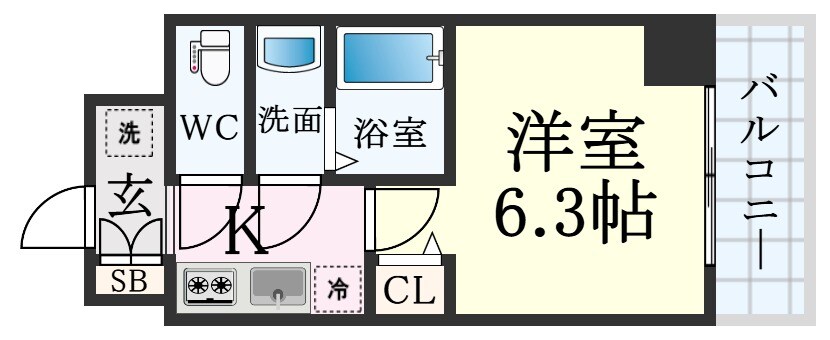 兵庫駅 徒歩5分 10階の物件間取画像