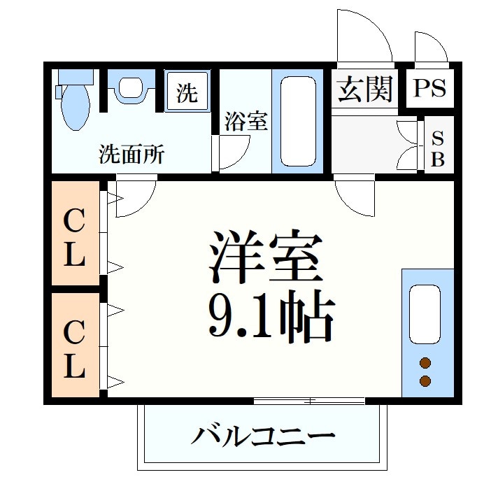 パインコート浜芦屋の物件間取画像