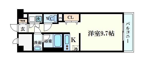 西宮駅 徒歩5分 5階の物件間取画像