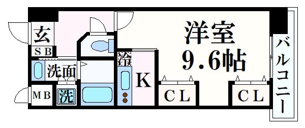 三ノ宮駅 徒歩9分 4階の物件間取画像