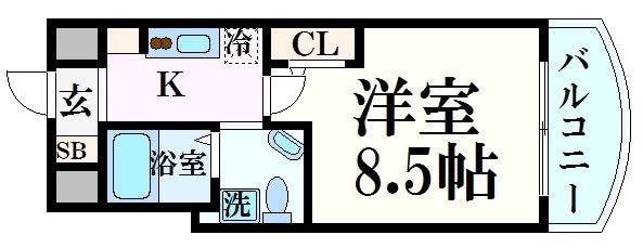 セレニテ西宮本町の物件間取画像